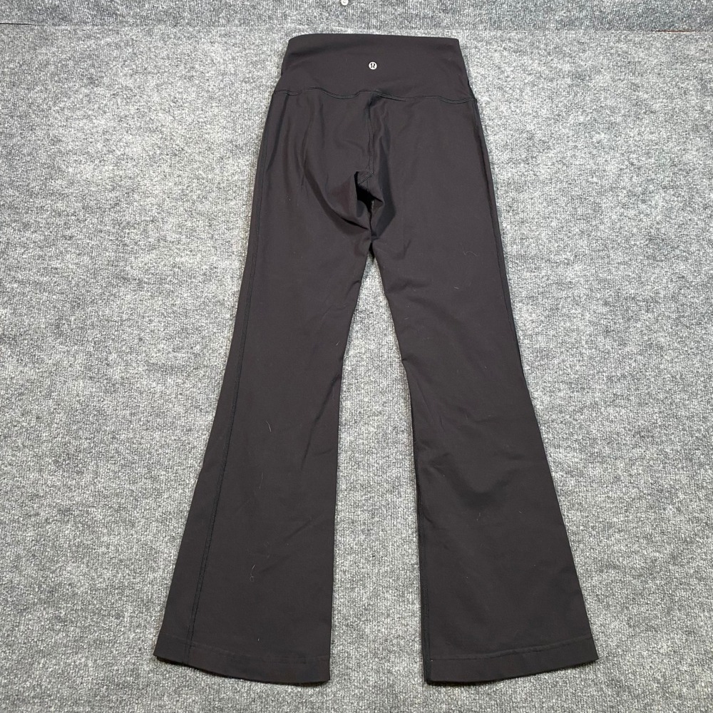 Lululemon Groove Super High-Rise Flared Pant Black Nulu Yoga Trousers Size 6